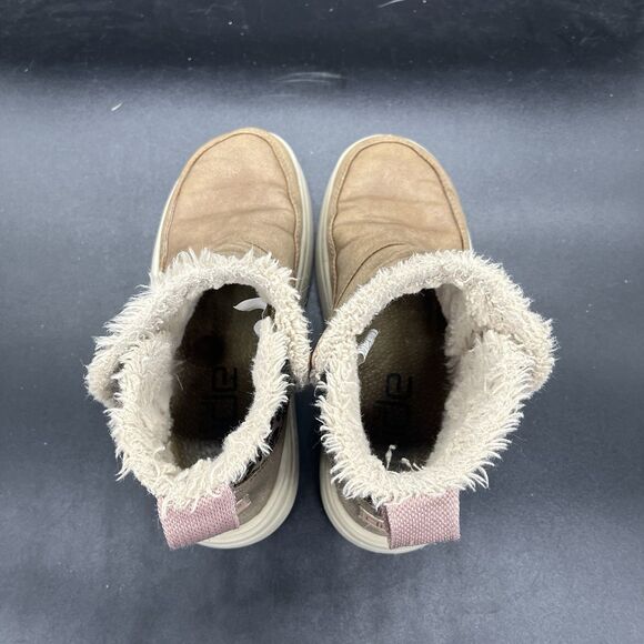 Hey Dude Mel youth bootie size 1Y / Ladies 2 'chestnut' brown leopard print - Picture 5 of 7